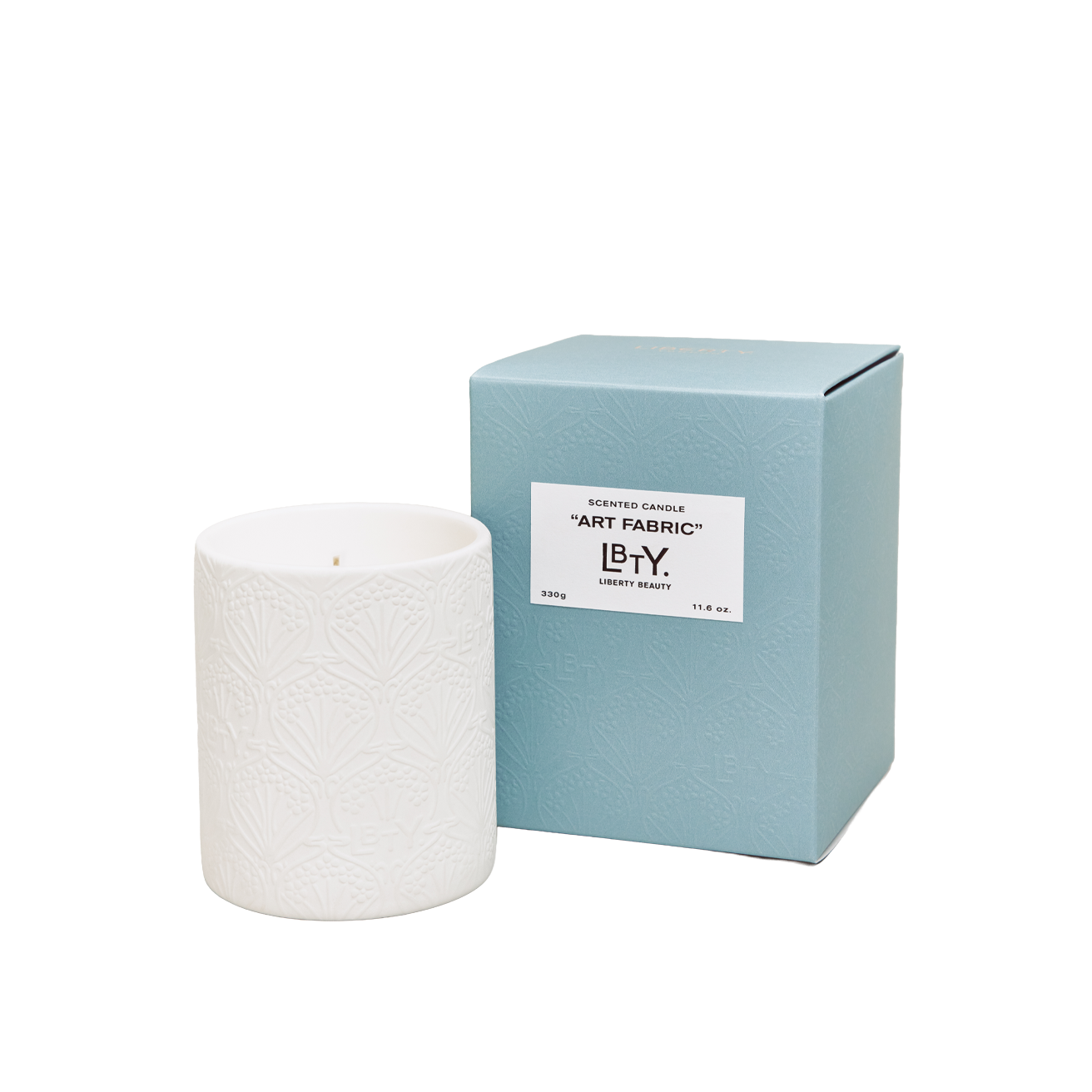 Liberty London Art Fabric Ceramic Candle 